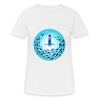 Blau würde Blue Would - Women's Breathable T-Shirt - white - Front - AI Model Female 172 dark (172cm)