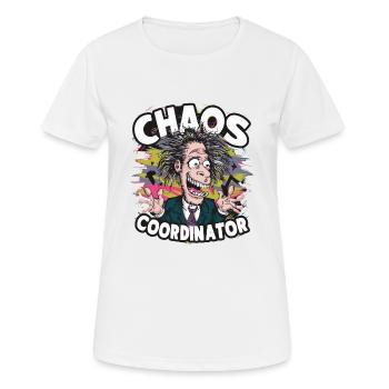 COORDINATRICE DU CHAOS - T-shirt respirant Femme - blanc - Devant - AI Model Female 172 dark (172cm)
