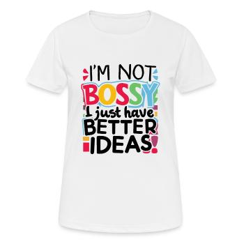 DE MEILLEURES IDÉES - T-shirt respirant Femme - blanc - Devant - AI Model Female 172 dark (172cm)