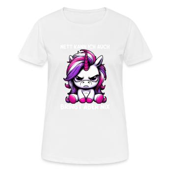 Sympa je peux aussi apporter mais rien n’apporte - T-shirt respirant Femme - blanc - Devant - AI Model Female 172 dark (172cm)