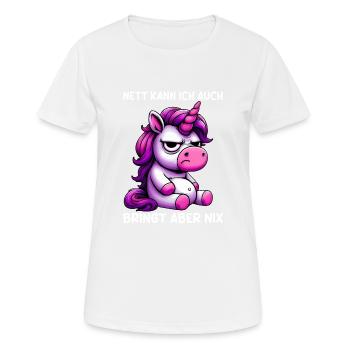 Sympa je peux aussi apporter mais rien n’apporte - T-shirt respirant Femme - blanc - Devant - AI Model Female 172 dark (172cm)