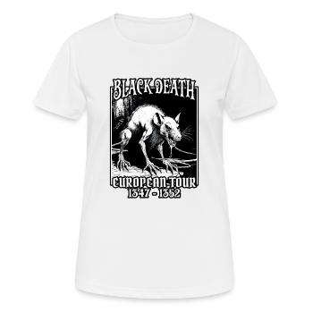 peste noire - T-shirt respirant Femme - blanc - Devant - AI Model Female 172 dark (172cm)