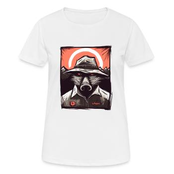 Drôle de nature et de plein air Ranger Cochon - T-shirt respirant Femme - blanc - Devant - AI Model Female 172 dark (172cm)