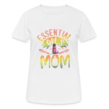Huiles essentielles Maman Huile Essentielle Guérison Naturelle - T-shirt respirant Femme - blanc - Devant - AI Model Female 172 dark (172cm)