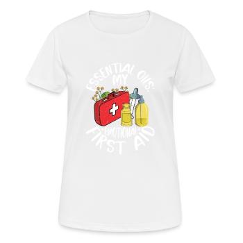 Huiles essentielles : Mes premiers soins émotionnels Natural Hea - T-shirt respirant Femme - blanc - Devant - AI Model Female 172 dark (172cm)