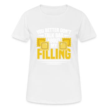 Ravioli Filling - Women's Breathable T-Shirt - white - Front - AI Model Female 172 dark (172cm)