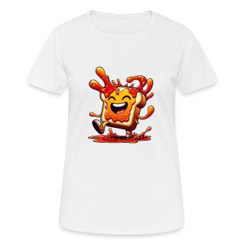 Jam Toast Delicious Breakfast - Women's Breathable T-Shirt - white - Front - AI Model Female 172 dark (172cm)