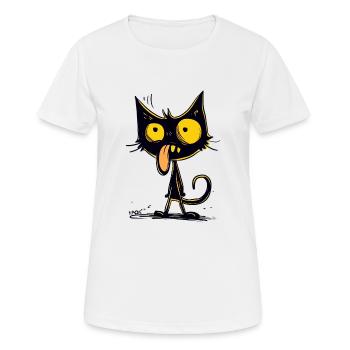 The best and coolest dizzy cat - Women's Breathable T-Shirt - white - Front - AI Model Female 172 dark (172cm)