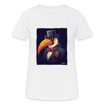 Le toucan d’un gentleman - T-shirt respirant Femme - blanc - Devant - AI Model Female 172 dark (172cm)
