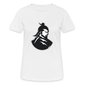 Un samouraï dans l’ombre - T-shirt respirant Femme - blanc - Devant - AI Model Female 172 dark (172cm)
