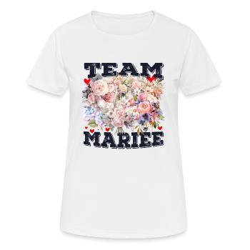 Team Mariée Evjf Future Mariée Team Bride - T-shirt respirant Femme - blanc - Devant - AI Model Female 172 dark (172cm)