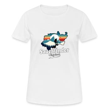 Sauerländer Original Retro Sunset - T-shirt respirant Femme - blanc - Devant - AI Model Female 172 dark (172cm)