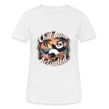 CHILL MODE ACTIVATED - Women's Breathable T-Shirt - white - Front - AI Model Female 172 dark (172cm)