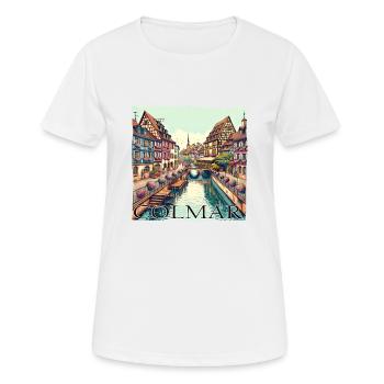 Colmar Frankreich - Stadt der Kanäle & - Frauen T-Shirt atmungsaktiv - Weiß - Vorne - AI Model Female 172 dark (172cm)