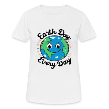 Earth Day Umweltschutz Umweltschützer Geschenkidee - Frauen T-Shirt atmungsaktiv - Weiß - Vorne - AI Model Female 172 dark (172cm)