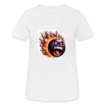 Quilles de feu - T-shirt respirant Femme - blanc - Devant - AI Model Female 172 dark (172cm)