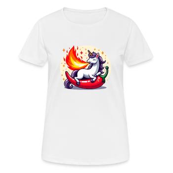 Unicorn Sharpness - Women's Breathable T-Shirt - white - Front - AI Model Female 172 dark (172cm)
