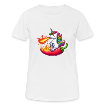 Unicorn Sharpness - Women's Breathable T-Shirt - white - Front - AI Model Female 172 dark (172cm)