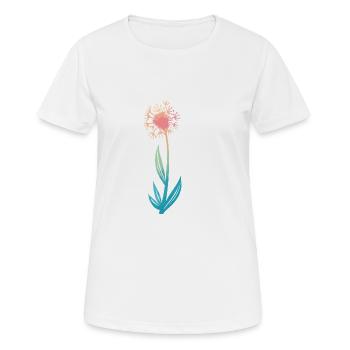 Fleur, Nature, Botanique - T-shirt respirant Femme - blanc - Devant - AI Model Female 172 dark (172cm)