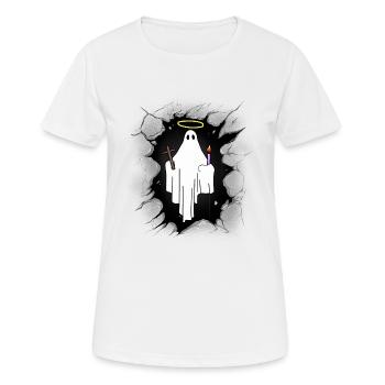 Mitternacht Heiliger Geist Gespenst Halloween Spuk - Frauen T-Shirt atmungsaktiv - Weiß - Vorne - AI Model Female 172 dark (172cm)