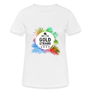 Sables d’Or 2024 Coloré - T-shirt respirant Femme - blanc - Devant - AI Model Female 172 dark (172cm)