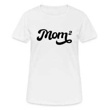 Mother's Day Mom 2 Kids Mom 2 Kids Gift - Women's Breathable T-Shirt - white - Front - AI Model Female 172 dark (172cm)