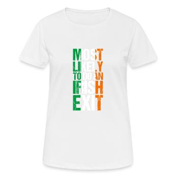 Am Wahrscheinlichsten Ist Eine Kühne Aussage Zum - Frauen T-Shirt atmungsaktiv - Weiß - Vorne - AI Model Female 172 dark (172cm)