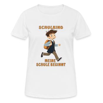 SCHOOLCHILD MY SCHOOL STARTS - Women's Breathable T-Shirt - white - Front - AI Model Female 172 dark (172cm)