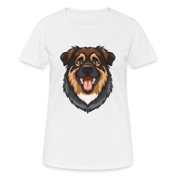 Ovcharka Ovcharka Berger du Caucase - T-shirt respirant Femme - blanc - Devant - AI Model Female 172 dark (172cm)