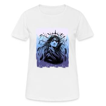 Chaman, Nature, Forêt, GuerrierChaman - T-shirt respirant Femme - blanc - Devant - AI Model Female 172 dark (172cm)