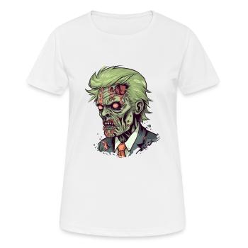 Un politicien zombie bien connu - T-shirt respirant Femme - blanc - Devant - AI Model Female 172 dark (172cm)