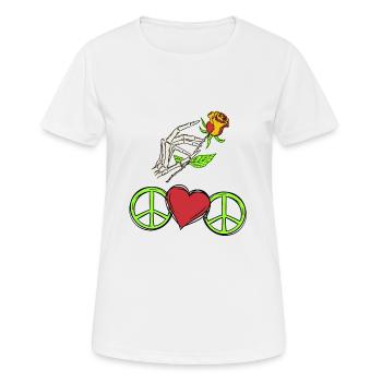 Peace Symbol of Peace - Women's Breathable T-Shirt - white - Front - AI Model Female 172 dark (172cm)