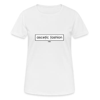 Mode ascétique - T-shirt respirant Femme - blanc - Devant - AI Model Female 172 dark (172cm)