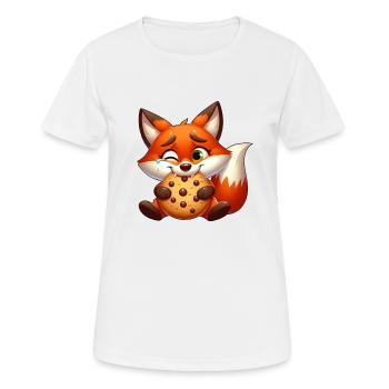 Rotfuchs Cookie Süßigkeit Nachtisch Keks - Frauen T-Shirt atmungsaktiv - Weiß - Vorne - AI Model Female 172 dark (172cm)