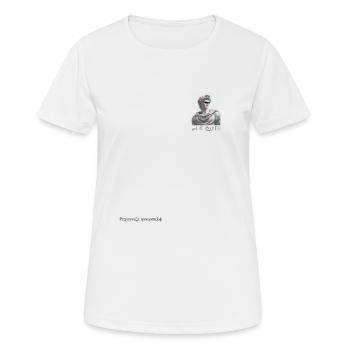 Griechische Statue, Mythologie, Ästhetisch - Frauen T-Shirt atmungsaktiv - Weiß - Vorne - AI Model Female 172 dark (172cm)