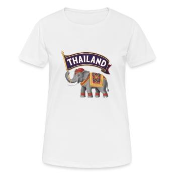 Stolzer Elefant aus Thailand - Frauen T-Shirt atmungsaktiv - Weiß - Vorne - AI Model Female 172 dark (172cm)