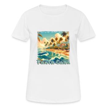 Punta Cana Sunset Palm Beach - Women's Breathable T-Shirt - white - Front - AI Model Female 172 dark (172cm)