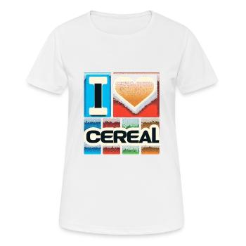 I Love Cereal 11 - Women's Breathable T-Shirt - white - Front - AI Model Female 172 dark (172cm)