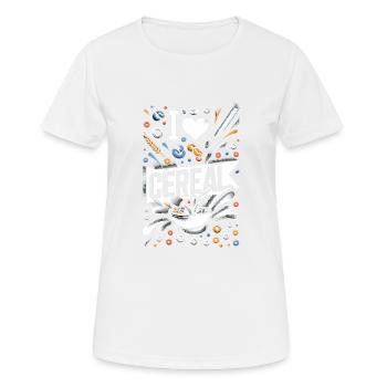 I Love Cereal 14 - Women's Breathable T-Shirt - white - Front - AI Model Female 172 dark (172cm)