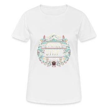 Je vais me déshabiller pour de l’argent 5 - T-shirt respirant Femme - blanc - Devant - AI Model Female 172 dark (172cm)