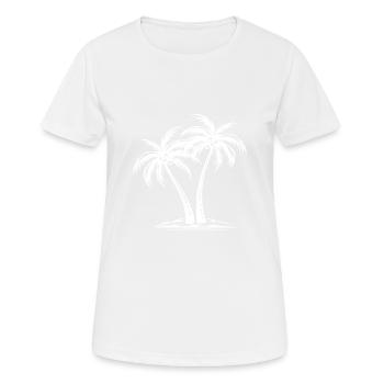 Palm Island - Women's Breathable T-Shirt - white - Front - AI Model Female 172 dark (172cm)