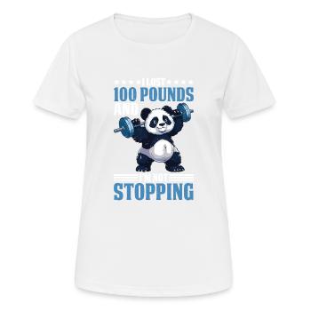 I Lost 100 Pounds And I'm Not Stopping 20 - Frauen T-Shirt atmungsaktiv - Weiß - Vorne - AI Model Female 172 dark (172cm)