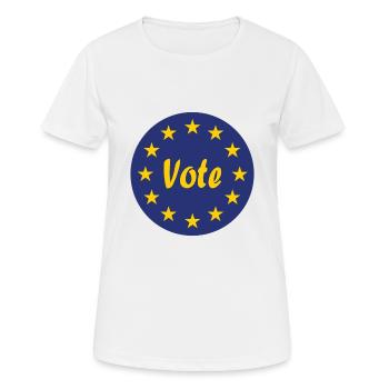 Die Europa Wahl - Frauen T-Shirt atmungsaktiv - Weiß - Vorne - AI Model Female 172 dark (172cm)
