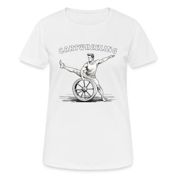 RADSCHLAGEN ROUE - T-shirt respirant Femme - blanc - Devant - AI Model Female 172 dark (172cm)