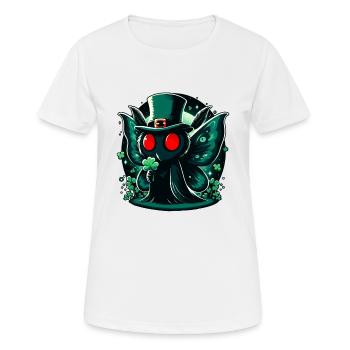 Irish Leprechaun Mothman - Women's Breathable T-Shirt - white - Front - AI Model Female 172 dark (172cm)