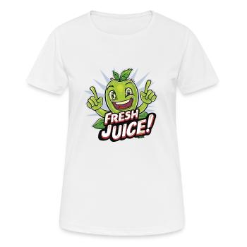Sonniges Obst und frischer Saft - Frauen T-Shirt atmungsaktiv - Weiß - Vorne - AI Model Female 172 dark (172cm)