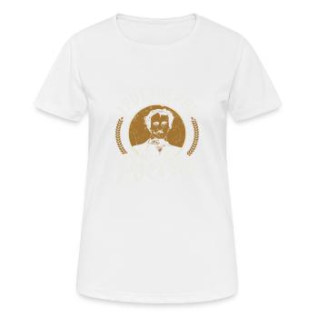 Ich Habe Den Poe In Poesie - Frauen T-Shirt atmungsaktiv - Weiß - Vorne - AI Model Female 172 dark (172cm)