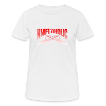Knifeaholic - Women's Breathable T-Shirt - white - Front - AI Model Female 172 dark (172cm)