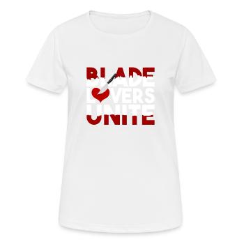Blade Lover Unite - Women's Breathable T-Shirt - white - Front - AI Model Female 172 dark (172cm)