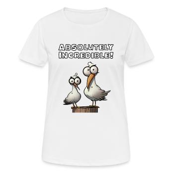 Absolument incroyable - T-shirt respirant Femme - blanc - Devant - AI Model Female 172 dark (172cm)